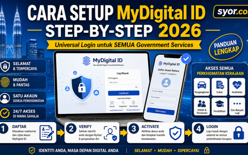 Cara Setup MyDigital ID 2026 Step-by-Step: Universal Login untuk SEMUA Government Services