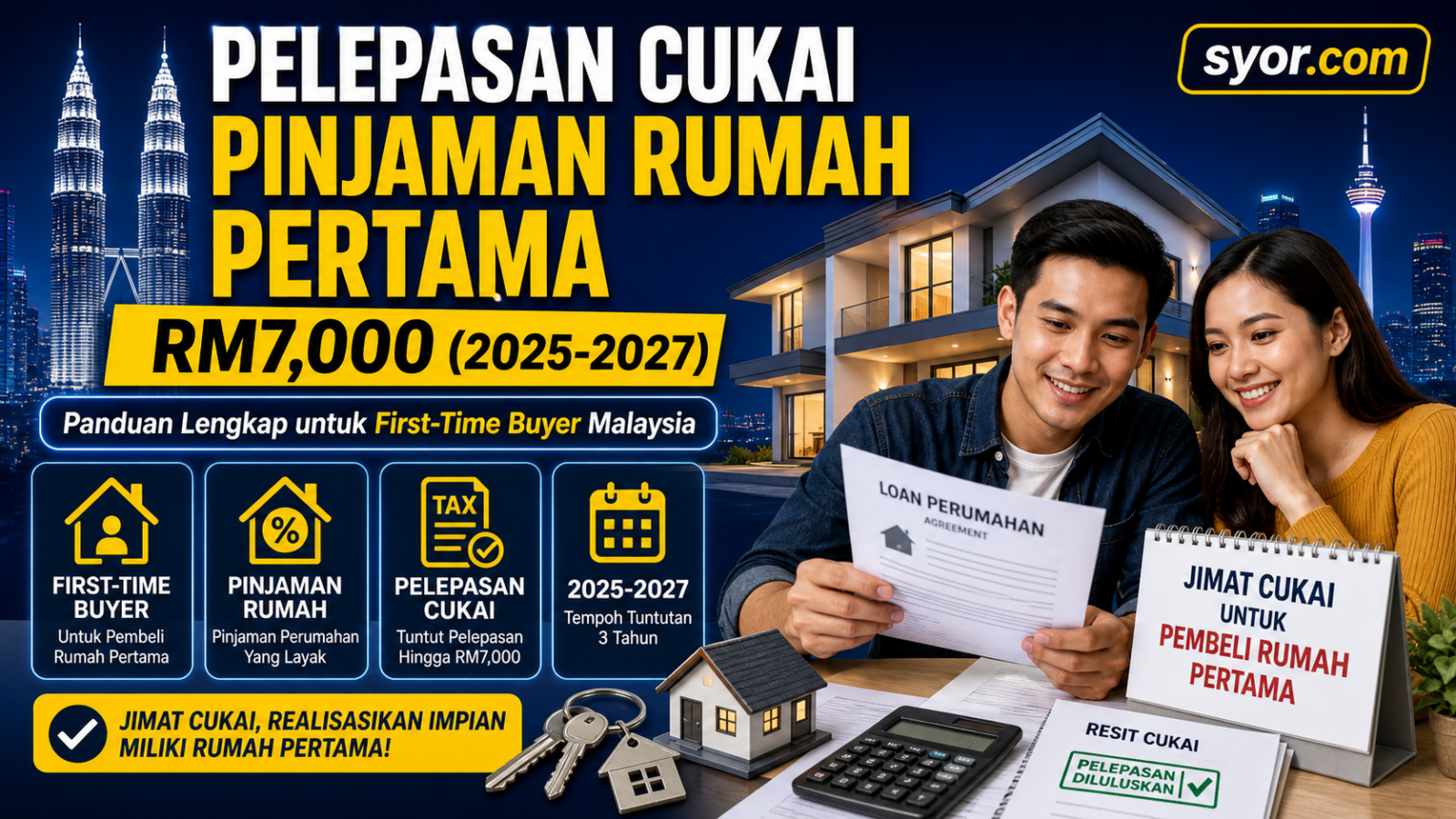 Pelepasan Cukai Pinjaman Rumah Pertama RM7,000 (2025-2027): Panduan Lengkap untuk First-Time Buyer Malaysia