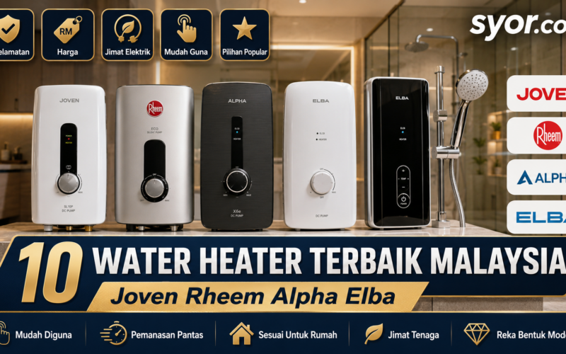 10 Water Heater Terbaik Malaysia: Joven Rheem Alpha Elba