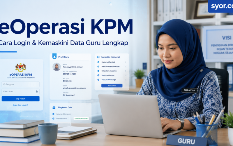 eOperasi KPM β Cara Login & Kemaskini Data Guru Lengkap
