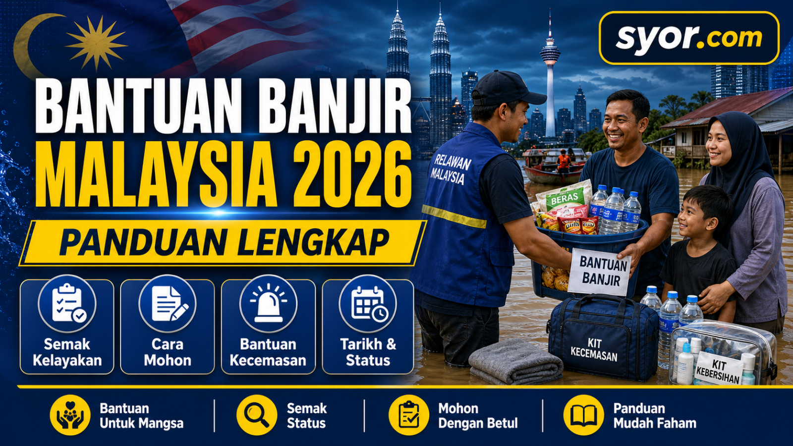 Bantuan Banjir Malaysia 2026: Panduan Lengkap BWI RM1,000 & Bantuan Tambahan