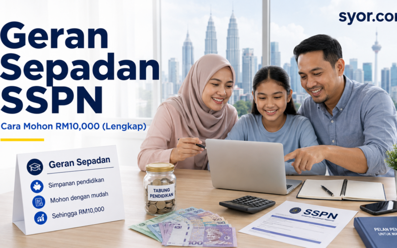 Geran Sepadan SSPN : Cara Mohon RM10,000 (Lengkap)