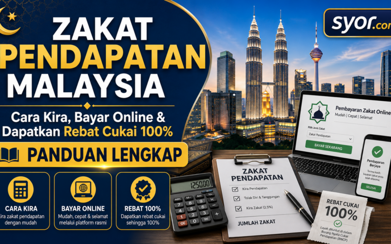 Zakat Pendapatan Malaysia: Cara Kira, Bayar Online & Dapatkan Rebat Cukai 100% — Panduan Lengkap