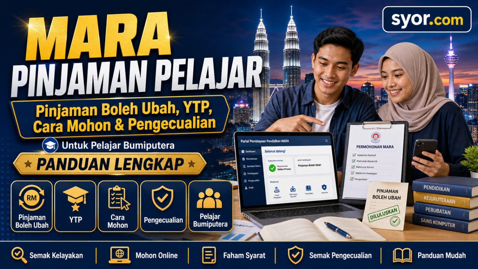 MARA Pinjaman Pelajar: Pinjaman Boleh Ubah, YTP, Cara Mohon & Pengecualian Untuk Pelajar Bumiputera