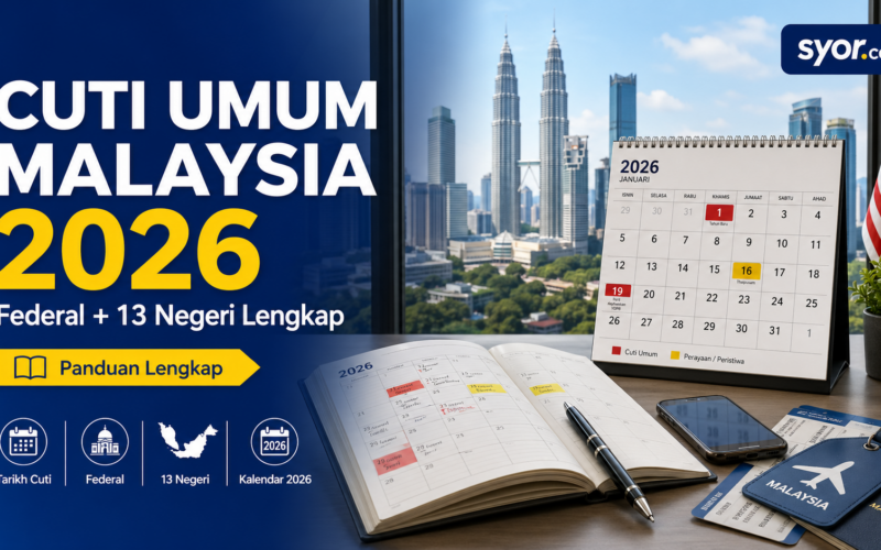 Cuti Umum Malaysia 2026 β Federal + 13 Negeri Lengkap (Senarai Penuh & Strategi Long Weekend)