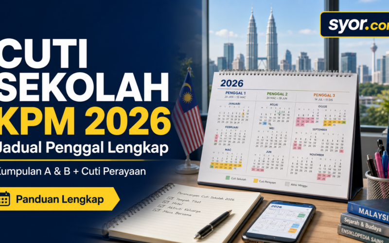 Cuti Sekolah KPM 2026 β Jadual Penggal Lengkap (Kumpulan A & B + Cuti Perayaan)