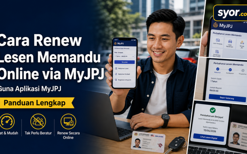 Cara Renew Lesen Memandu Online via MyJPJ — Panduan Lengkap
