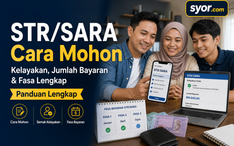 STR/SARA Cara Mohon — Kelayakan, Jumlah Bayaran & Fasa Lengkap