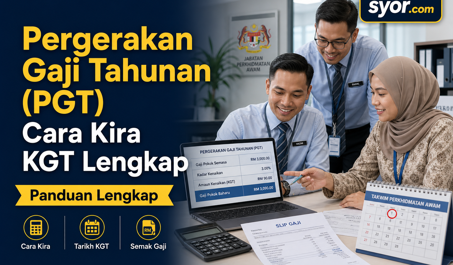 Pergerakan Gaji Tahunan (PGT) — Cara Kira KGT Lengkap
