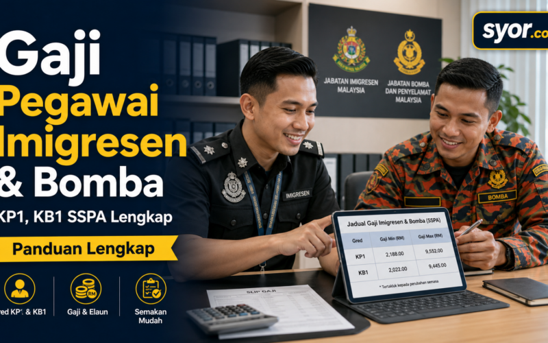 Gaji Pegawai Imigresen & Bomba β KP1, KB1 SSPA Lengkap