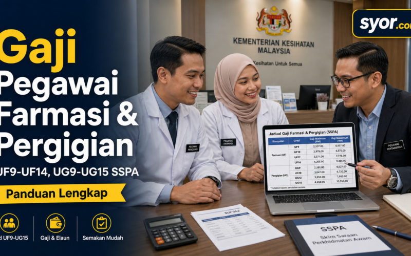Gaji Pegawai Farmasi & Pergigian β UF9-UF14, UG9-UG15 SSPA