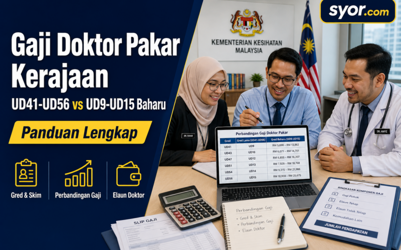 Gaji Doktor Pakar Kerajaan β UD41-UD56 vs UD9-UD15 Baharu