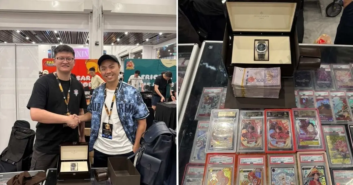 Viral: Lelaki Singapura Tukar 8 Kad Rare One Piece Dengan Jam Patek Philippe ~RM500K