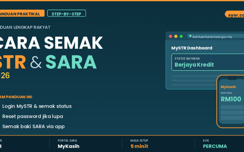 Cara Semak STR & SARA 2026 Step-by-Step: Panduan Lengkap MySTR + MyKasih (Super Practical)